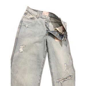 REVICE  Denim High Waisted Button Fly Jean 28 Made in USA